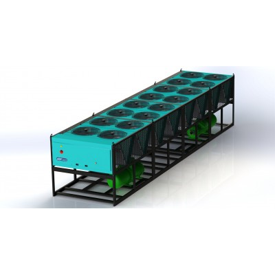 AOY 1400 Double Semi Hermetic Screw Compressor Chillers, 1336 kW, 1150.000 kCal/h