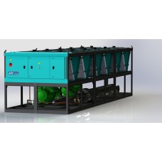 AOY 850 Double Semi Hermetic Screw Compressor Chillers, 820 kW, 705.000 kCal/h